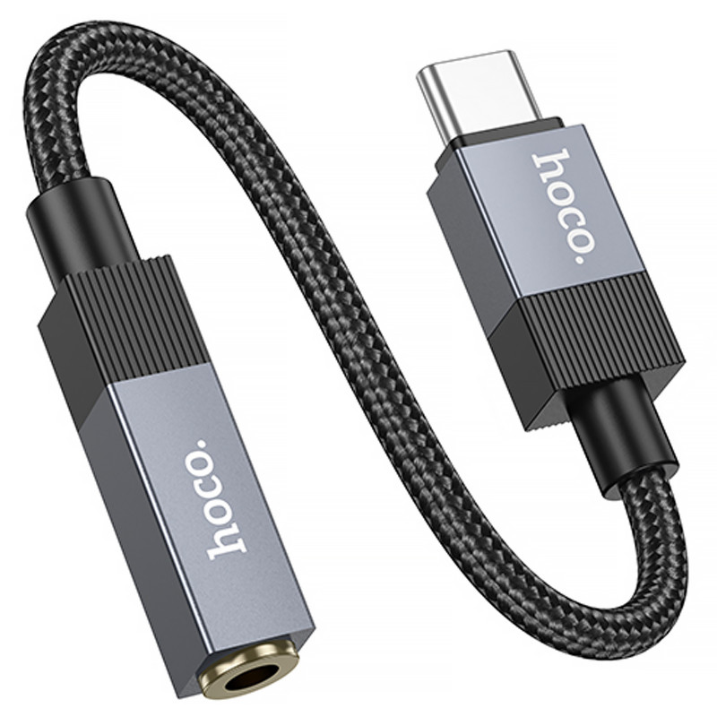 Купить Переходник Hoco UPA32C Type-C to 3.5mm (Black) на vchehle.ua