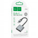 Фото Переходник Hoco UPA34 Type-C to Type-C + 3.5mm (Metal gray) на vchehle.ua