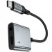 Фото Переходник Hoco UPA34 Type-C to Type-C + 3.5mm (Metal gray) в магазине vchehle.ua