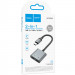 Фото Переходник Hoco UPA34A Type-C to Type-C*2 (Metal gray) на vchehle.ua