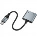 Фото Переходник Hoco UPA34A Type-C to Type-C*2 (Metal gray) в магазине vchehle.ua