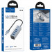 Заказать Переходник HUB Hoco HB1B 4in1 (USB to 4xUSB 3.0) (0.2m) (Metal gray) на vchehle.ua