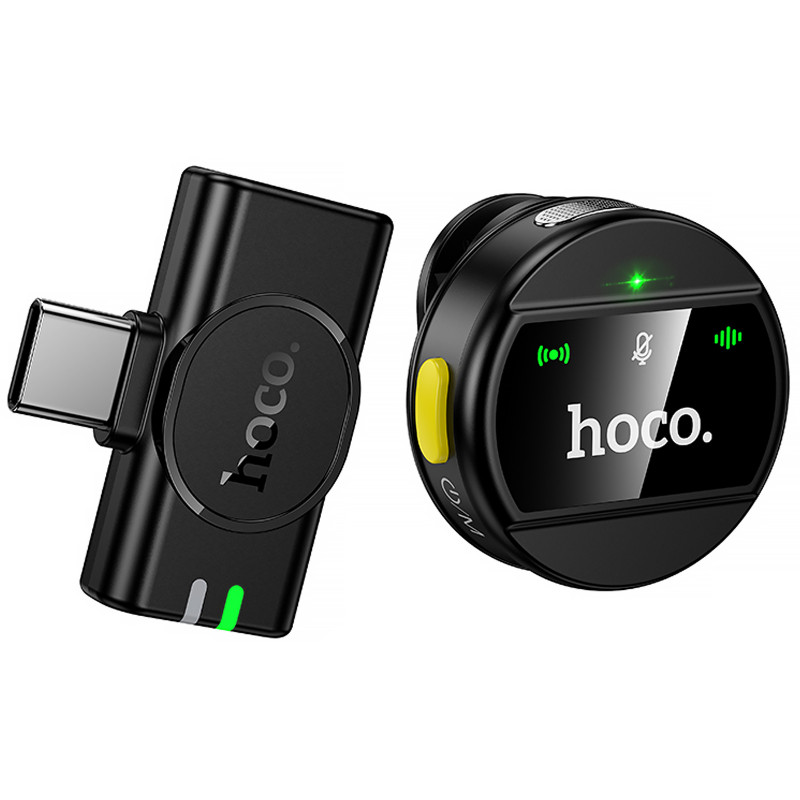 Петличный беспроводной микрофон Hoco L21 Charm Type-C (Black)