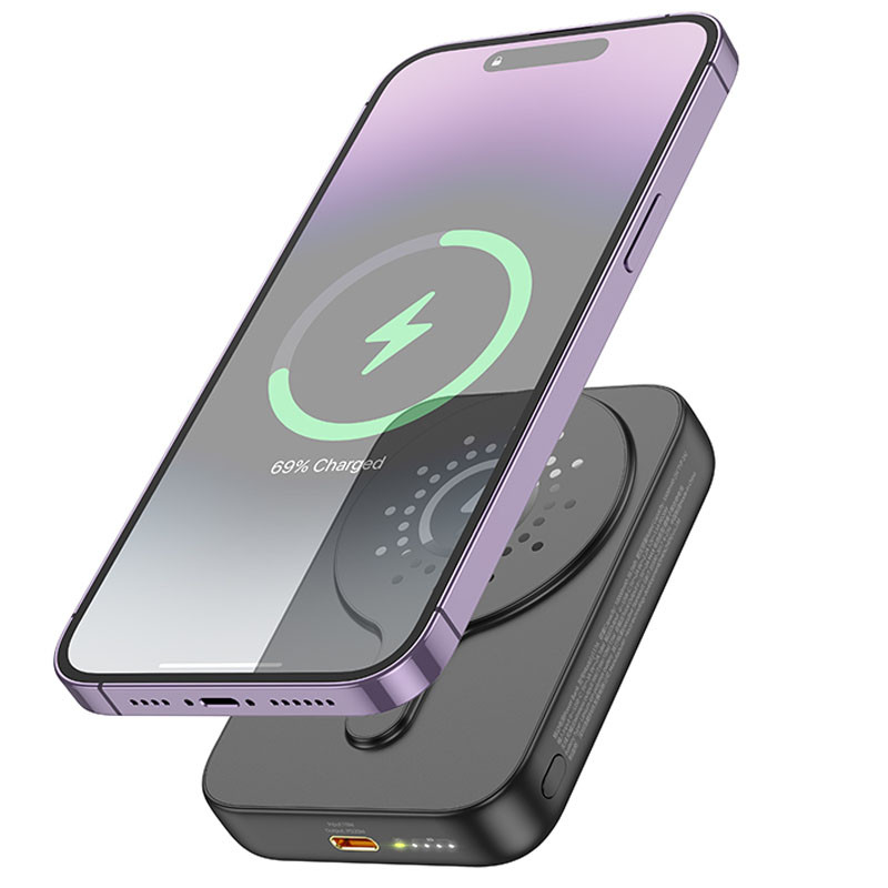 Фото Power Bank Hoco 5000 mAh J117 Esteem PD20W с БЗУ (Black) в магазине vchehle.ua