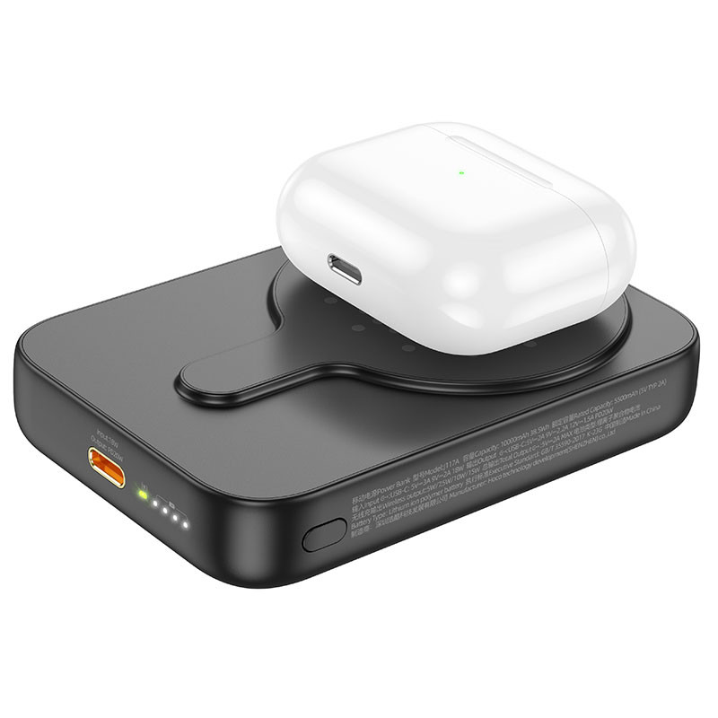 Power Bank Hoco 5000 mAh J117 Esteem PD20W с БЗУ (Black) в магазине vchehle.ua