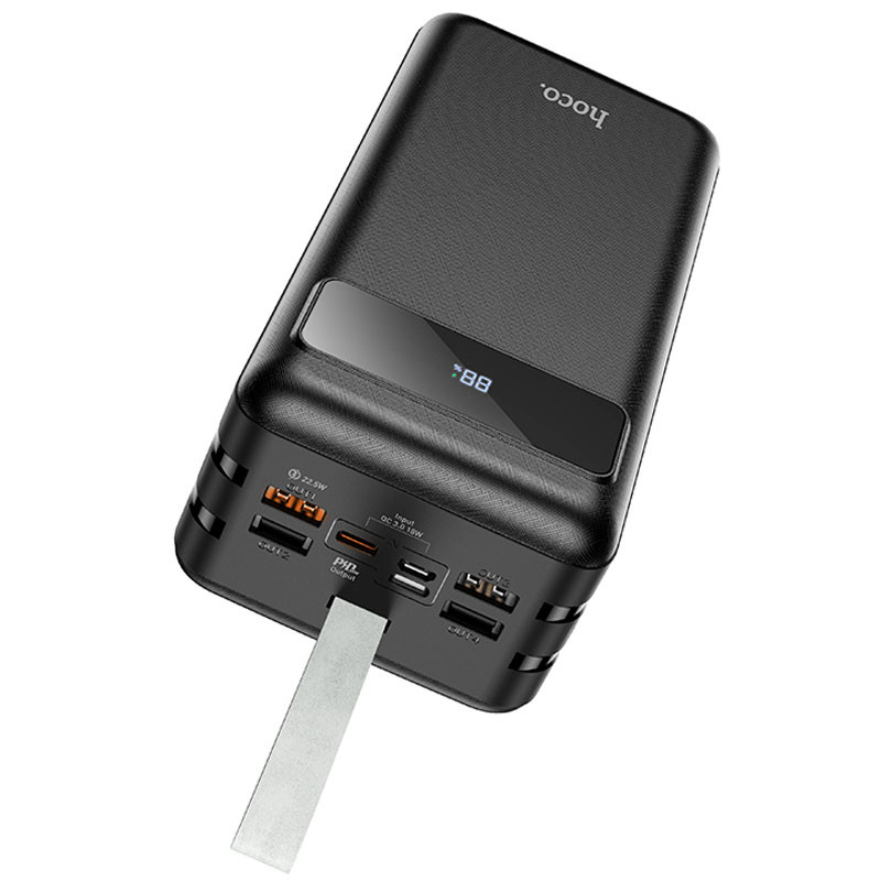 Фото Power Bank Hoco 60000 mAh J86B Electric 22.5W+PD20W (Чорний) на vchehle.ua