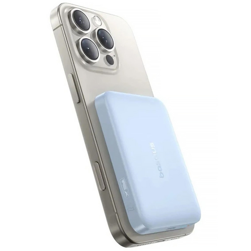 Фото Power Bank Baseus 10000mAh EnerFill FM11 Ultra-Mini 22.5W с БЗУ (PPFM11-1022) (Galaxy Blue) в магазине vchehle.ua