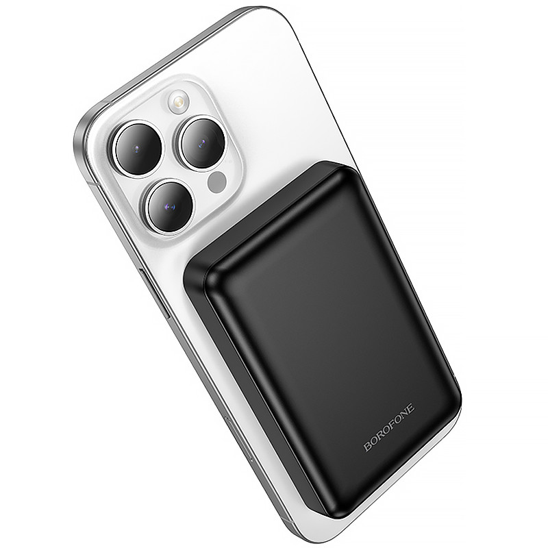 Фото Power Bank Borofone 5000 mAh BJ82 Dawn 20W с БЗУ (Black) в магазине vchehle.ua