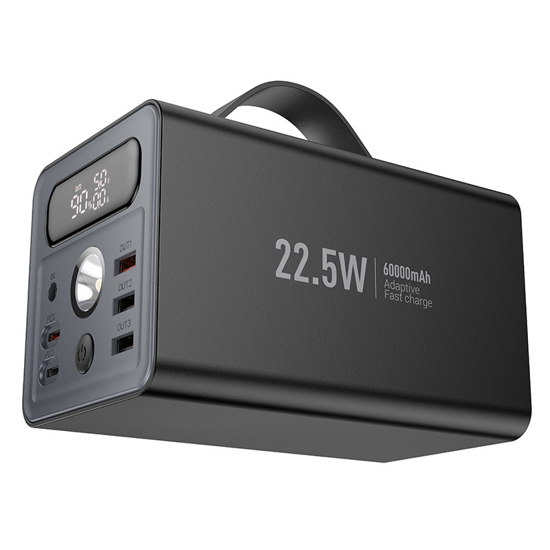 Фото Power Bank Hoco 60000 mAh J138 22.5W+PD20W+DC12V (Black) на vchehle.ua