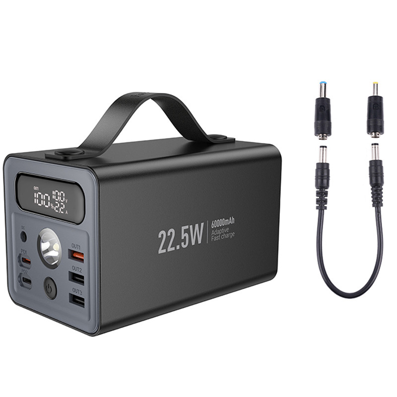 Power Bank Hoco 60000 mAh J138 22.5W+PD20W+DC12V (Black) в магазині vchehle.ua