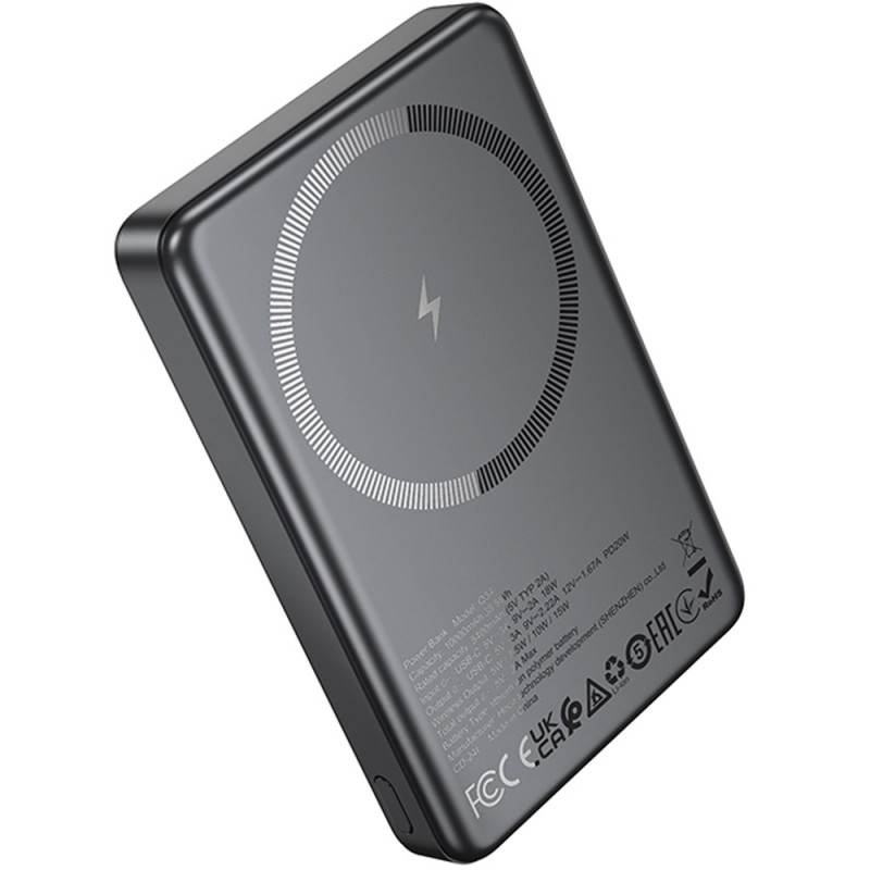 Фото Power Bank Hoco 10000 mAh Q34 Clever PD20W з БЗП (Metal gray) в маназині vchehle.ua