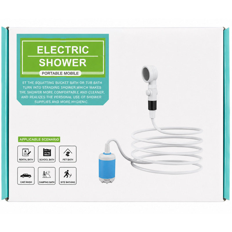 Заказать Портативный душ RA-01 4000mAh, power 3-5 L/min (USB-C) (White) на vchehle.ua