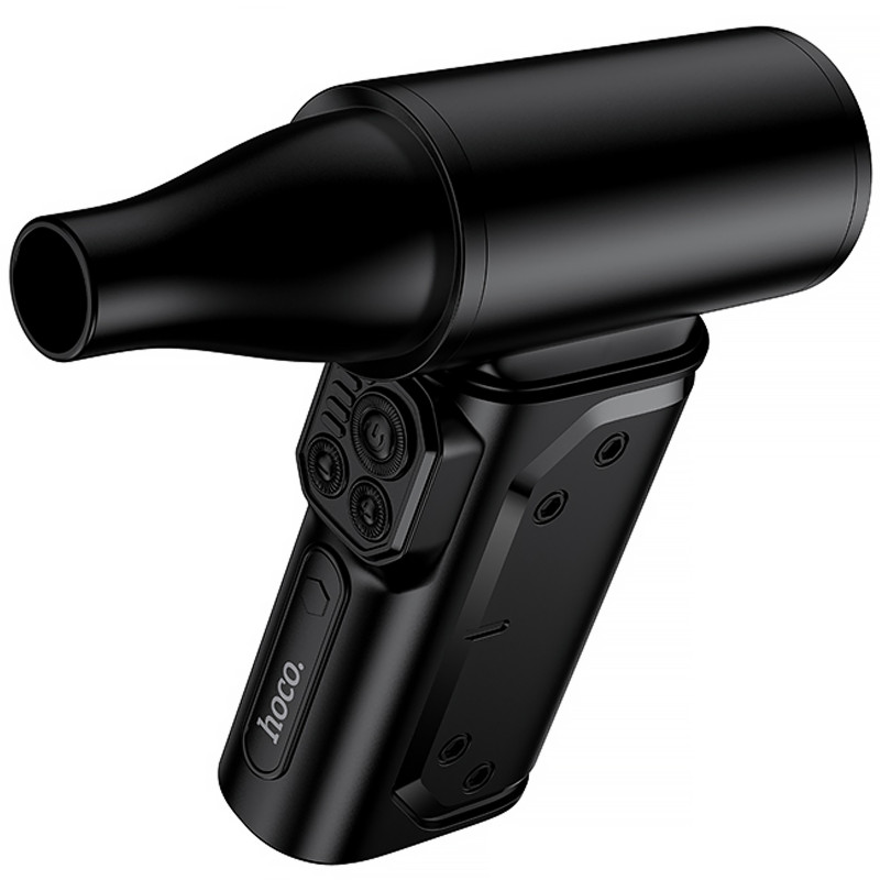 Портативний турбовентилятор Hoco HX68 Flujo fan (Black) в магазині vchehle.ua