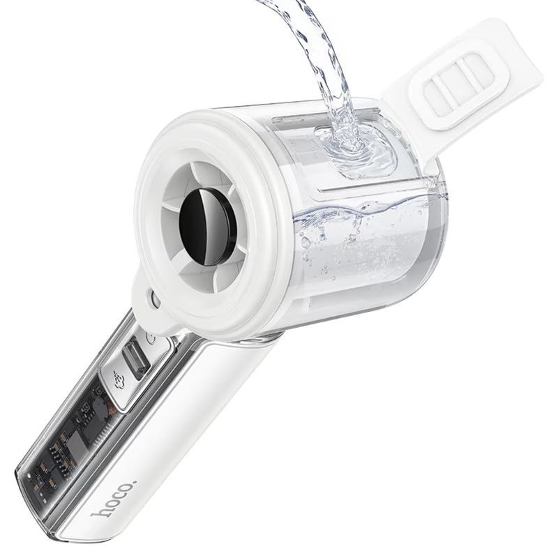 Фото Портативный вентилятор Hoco HX613 с водяным охлаждением 3000 mAh (White) на vchehle.ua