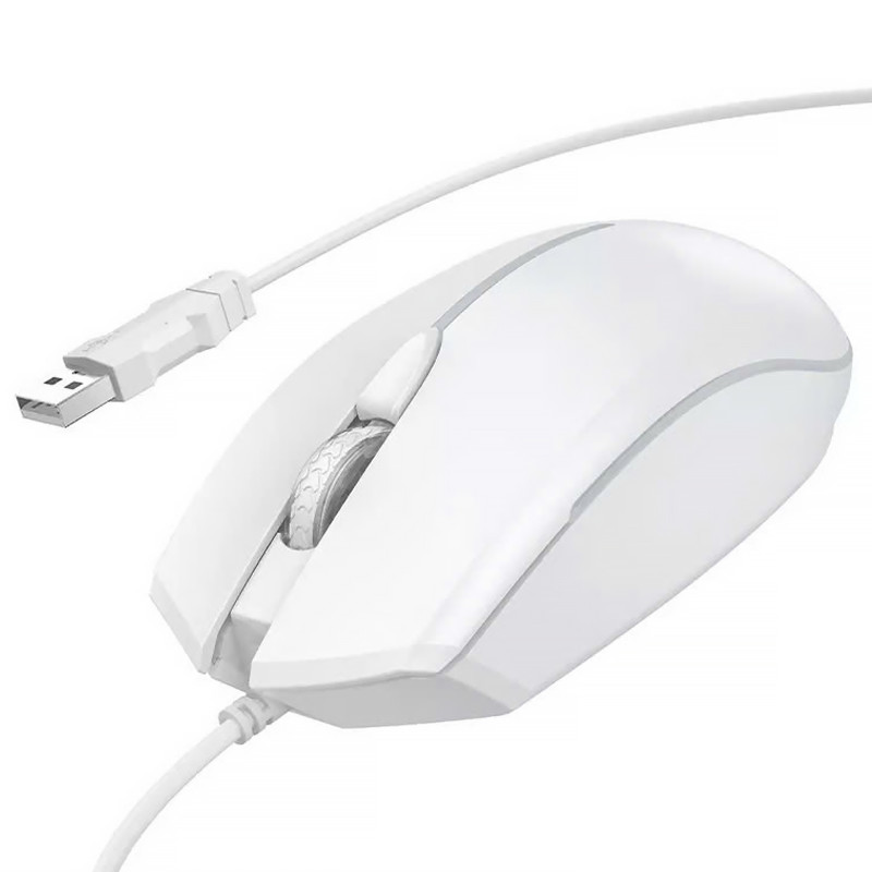 Мышь проводная Hoco GM37 Wonderful Luminous (White)