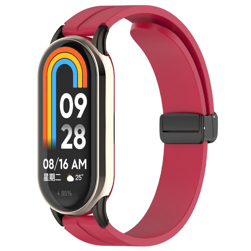 Ремешок Line Magnetic для Xiaomi Mi Band 9/8/10 (Красный / Red)