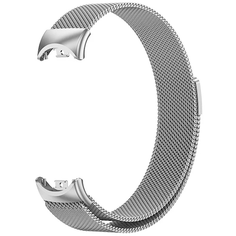 Фото Ремешок Milanese Loop New Design для Xiaomi Mi Band 8/9/10 (Silver) на vchehle.ua