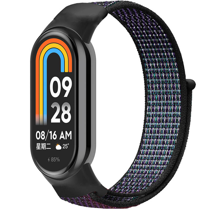 Ремешок Nylon New для Xiaomi Mi Band 8/9/10 (Dark Purple)