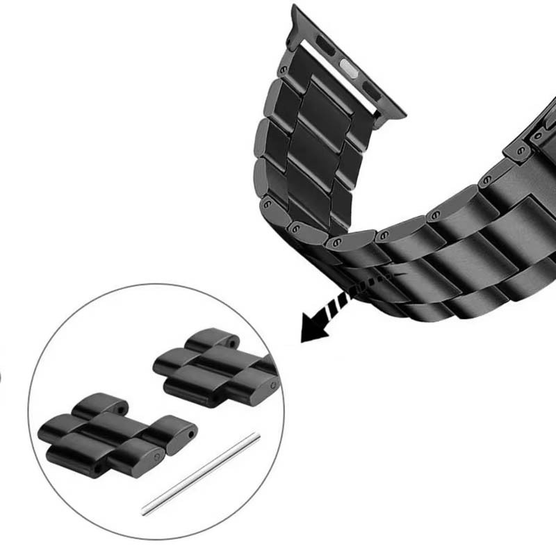 Заказать Ремешок Steel Elegance для Apple Watch 42(ser.1-3)/44/45/46/49mm (Black) на vchehle.ua