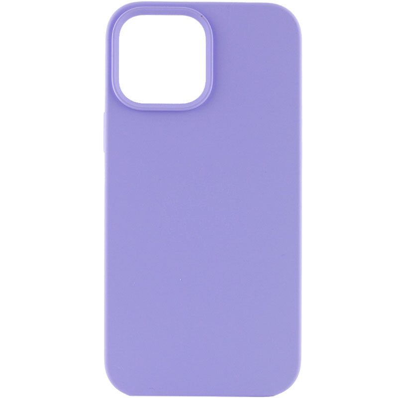 Чехол Silk (AA) NO LOGO with Magnetic Fit для Apple iPhone 13 (6.1") (Сиреневый / Dasheen)