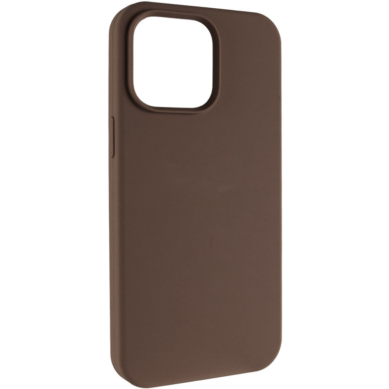 Чохол Silk (AA) NO LOGO with Magnetic Fit на Apple iPhone 15 (6.1") (Коричневий / Brown)