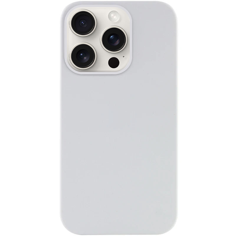 Чехол Silk (AA) NO LOGO with Magnetic Fit для Apple iPhone 15 Pro Max (6.7") (Белый / White)