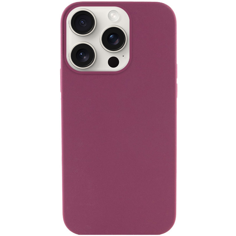 Чехол Silk (AA) NO LOGO with Magnetic Fit для Apple iPhone 15 Pro Max (6.7") (Бордовый / Plum)