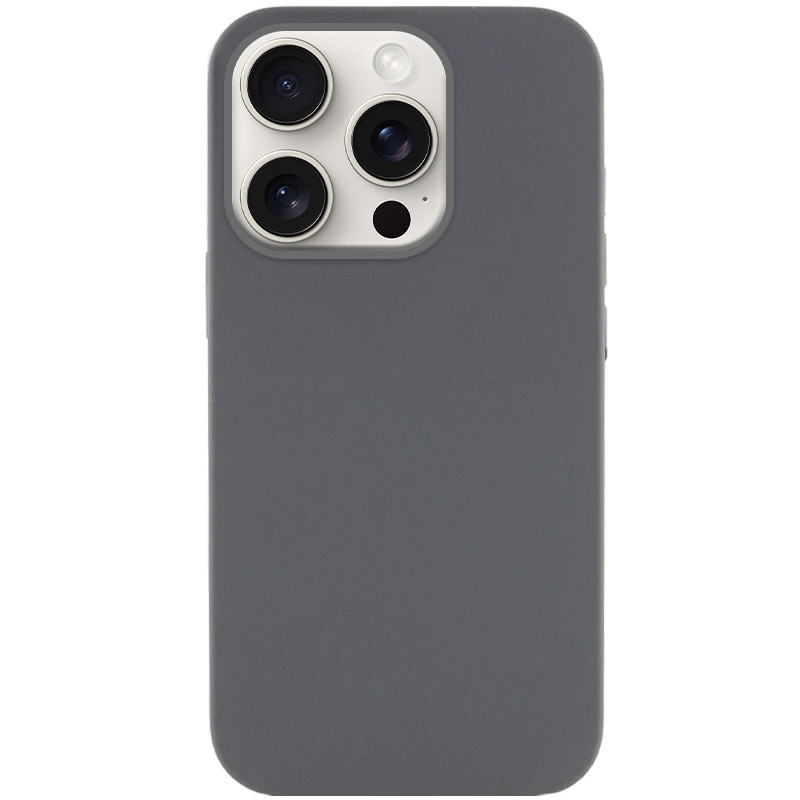 Чехол Silk (AA) NO LOGO with Magnetic Fit для Apple iPhone 16 Pro Max (6.9") (Серый / Dark Gray)