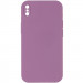 Silicone Case Square Full Camera Protective (AA) NOLOGO на Apple iPhone X / XS (5.8") (Ліловий / Lilac Pride)