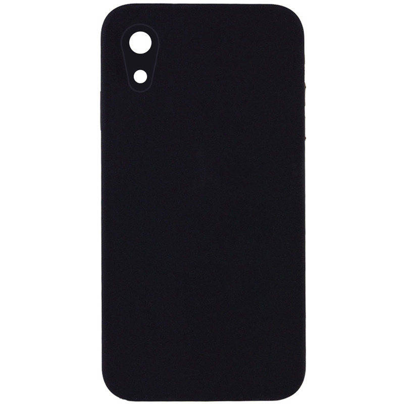Чехол Silk Square Full Camera Protective (AA) NO LOGO для Apple iPhone XR (6.1") (Черный / Black)