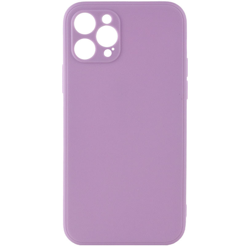 Силиконовый чехол Candy Full Camera для Apple iPhone 12 Pro Max (6.7") (Сливовый / Purple)