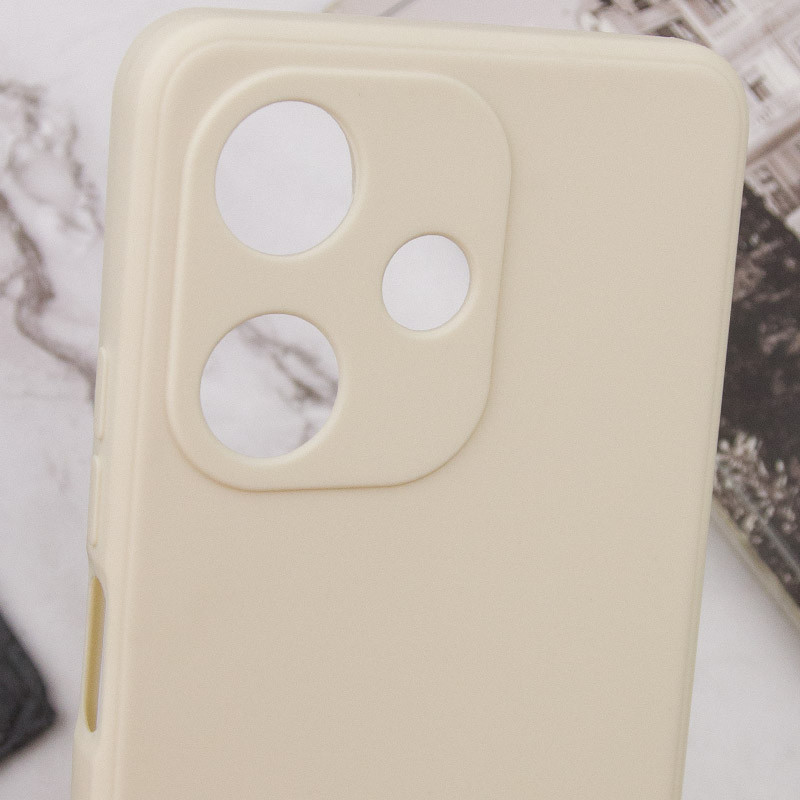 Купити Силіконовий чохол Candy Full Camera на Infinix Hot 30 (Бежевий / Antigue White) на vchehle.ua