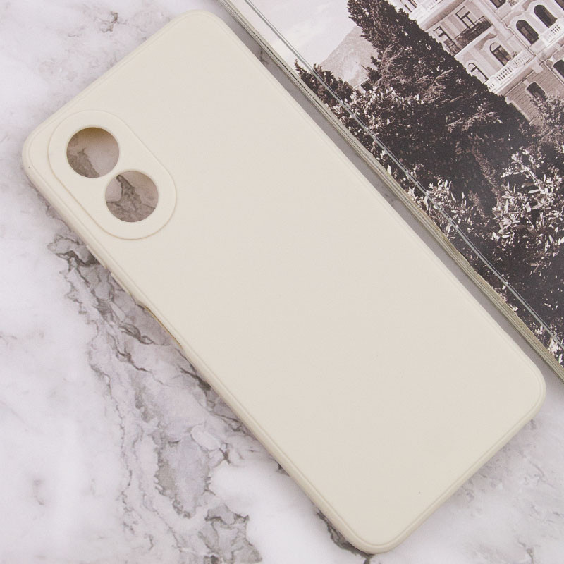 Фото Силиконовый чехол Candy Full Camera для Oppo A78 4G (Бежевый / Antique White) на vchehle.ua