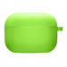 Силиконовый футляр с микрофиброй для наушников Airpods Pro 2 / Pro (Салатовый / Neon Green)