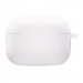 Силіконовий футляр з мікрофіброю для навушників Airpods Pro 3 (Білий / White)
