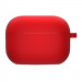 Силіконовий футляр з мікрофіброю для навушників Airpods Pro 3 (Червоний / Red)