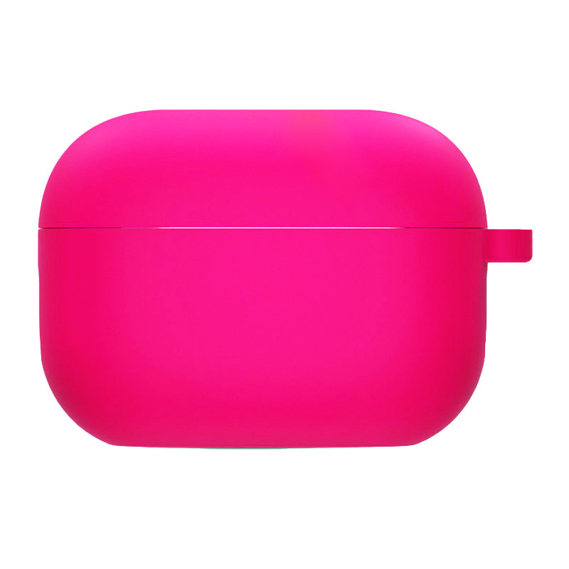 Силіконовий футляр з мікрофіброю для навушників Airpods Pro 3 (Рожевий / Barbie pink)