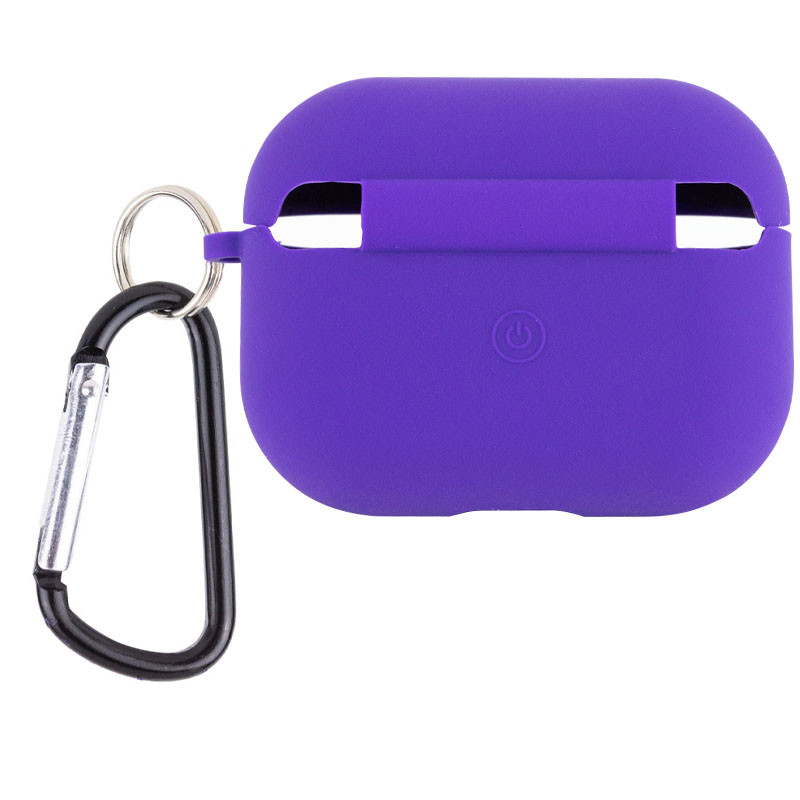 Фото Силіконовий футляр з мікрофіброю для навушників Airpods Pro 3 (Фіолетовий / Ultra Violet) на vchehle.ua
