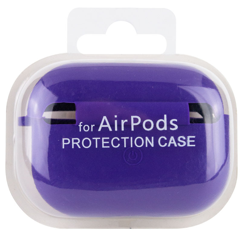 Купити Силіконовий футляр з мікрофіброю для навушників Airpods Pro 3 (Фіолетовий / Ultra Violet) на vchehle.ua