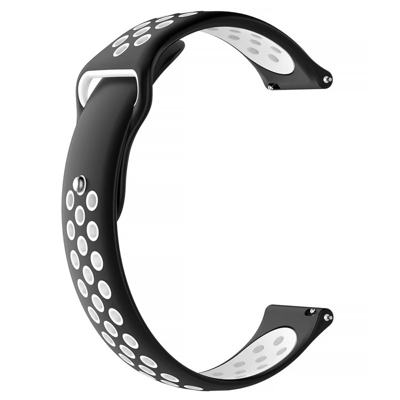 Силиконовый ремешок Active Air для Smart Watch 22mm (Black / White)