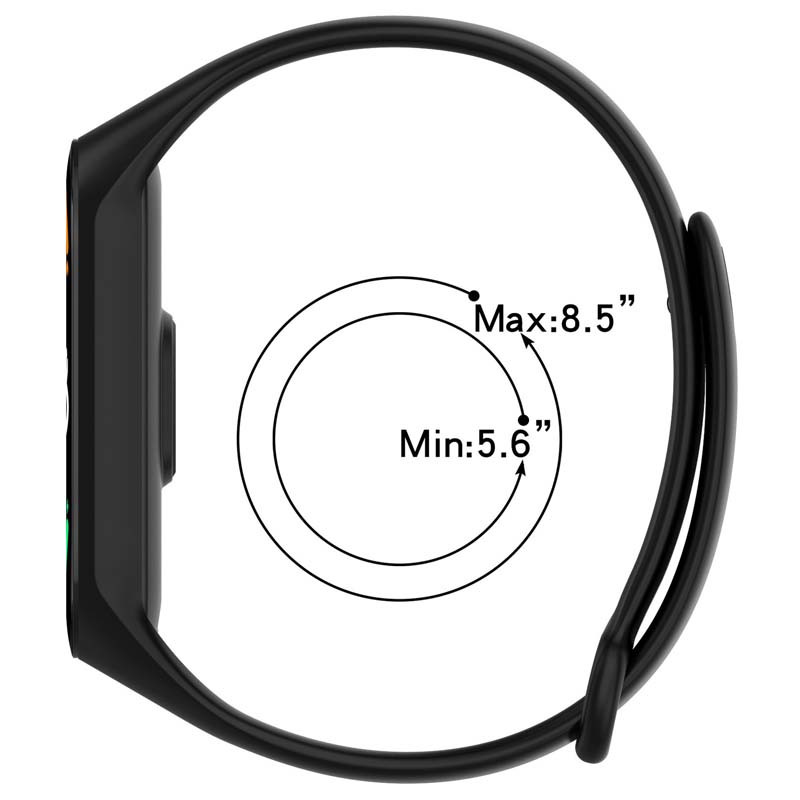 Фото Силиконовый ремешок для Xiaomi Mi Band 7/6/5 (Черный / Black) на vchehle.ua