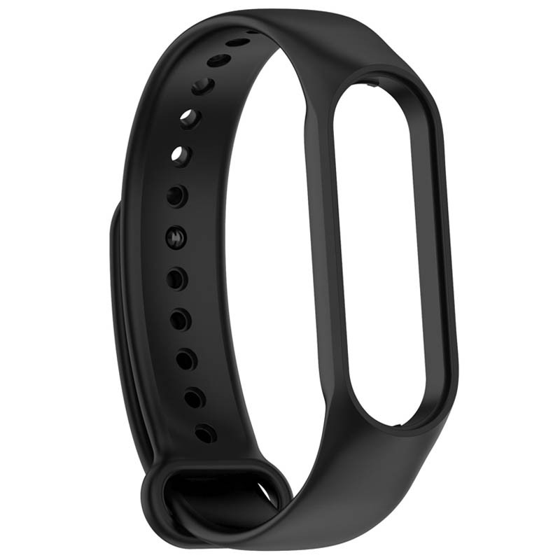 Силиконовый ремешок для Xiaomi Mi Band 7/6/5 (Черный / Black) в магазине vchehle.ua