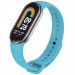 Силиконовый ремешок для Xiaomi Mi Band 8/9/10 (Голубой / Blue)