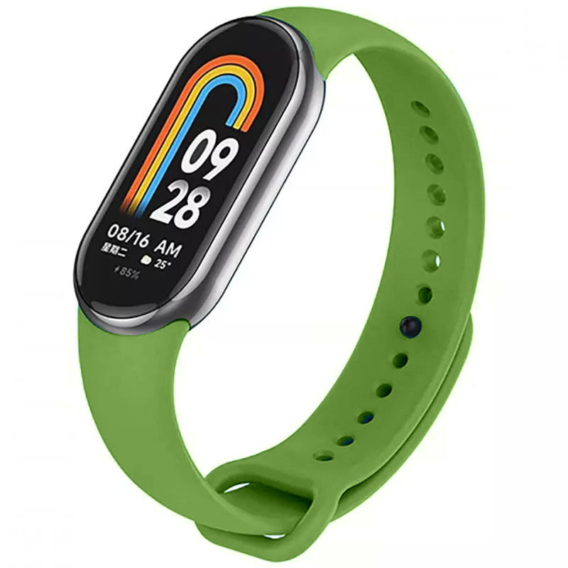 Силиконовый ремешок для Xiaomi Mi Band 8/9/10 (Зеленый / Army green)