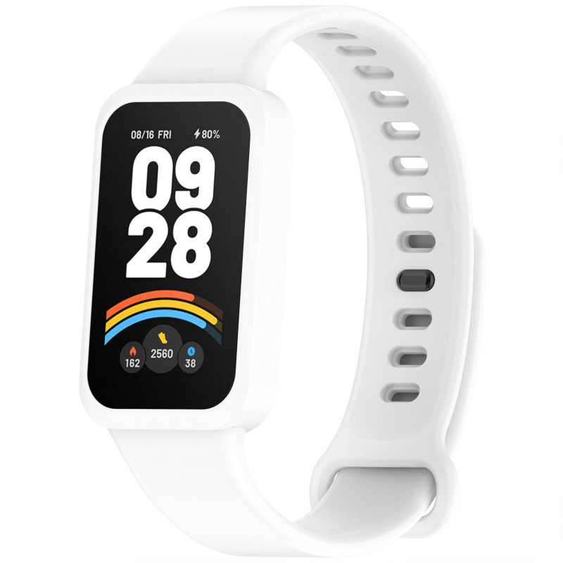 Силіконовий ремінець для Xiaomi Mi Smart Band 9 Active (White)