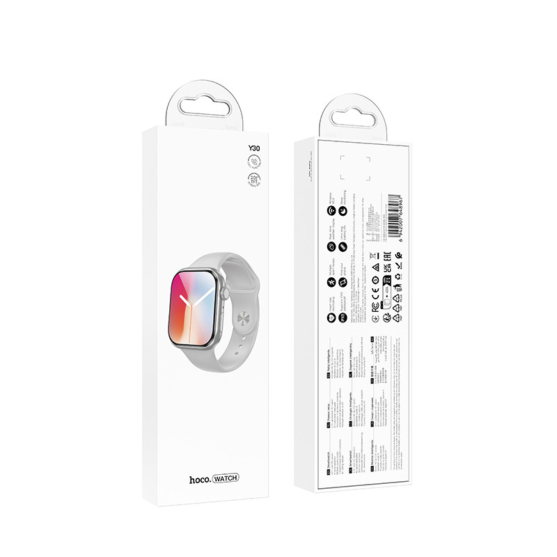 Фото Смарт-годинник Hoco Y30 Smart sports watch (call version) (Silver) в маназині vchehle.ua