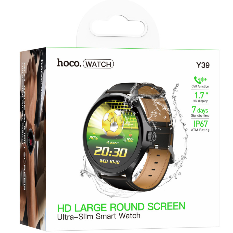 Фото Смарт-часы Hoco Y39 Smart sports watch (call version) (Black) на vchehle.ua
