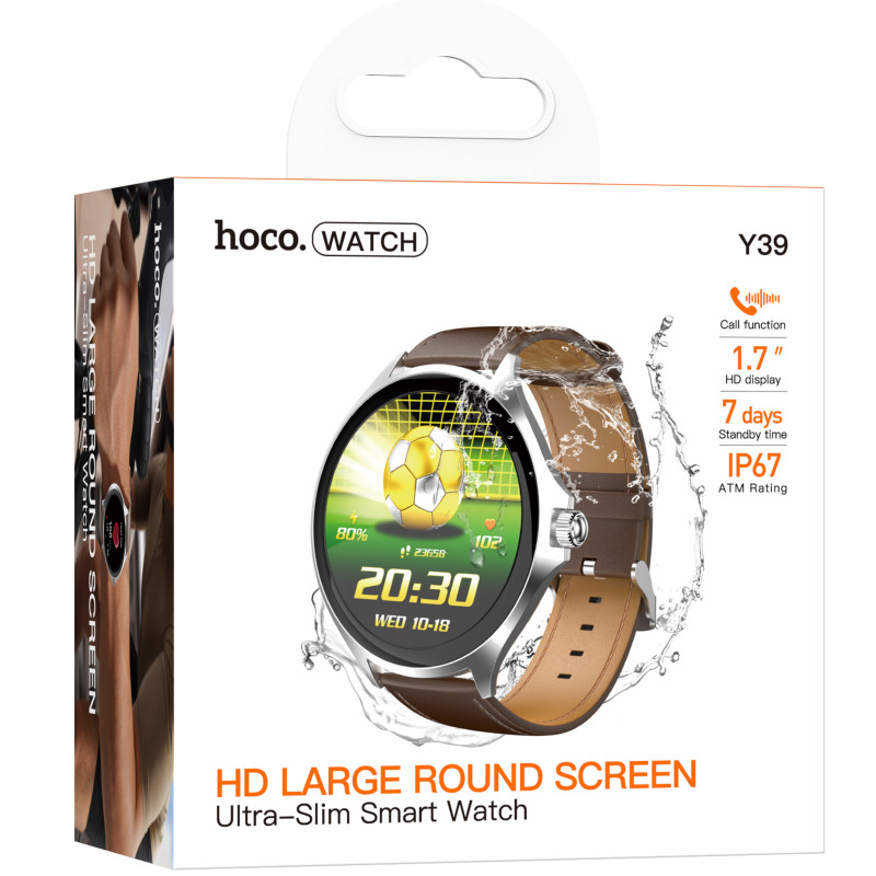 Фото Смарт-часы Hoco Y39 Smart sports watch (call version) (Silver) на vchehle.ua