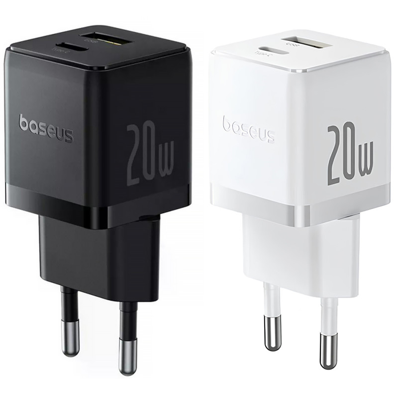 СЗУ Baseus Palm Fast Charger 20W (1USB-A/1C) (P10111608)