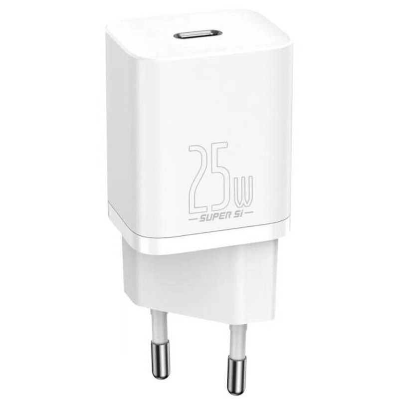 СЗУ Baseus Super Si Quick Charger PD25W (1USB-C) (CCSP) (Белый)